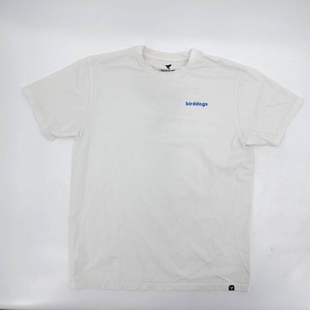 Birddogs Shirt Mens Large White T-Shirt Outdoor Golf Humming Bird